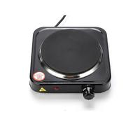 (As show, One size) 1000 W Hob, Black Ideal kitchen hob for student accommodation, in the garden or at the campsite, Electric hob with infinitely adjustable thermostat