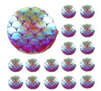 (As show, One size) 100Pcs Plastic Gems Rhinestone Charms Decorative Charms Flatback Rhinestones Craft Clothing Charms