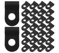 (As show, One size) 100pcs Rope Light Clip Wire Holder 1/8 inch Cable Clamp For Wire Management