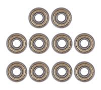 (As show, One size) 10pcs 8 x 22 x 7mm Skateboard Scooter Bearings Wheels ABEC-5 608ZZ