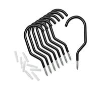 (As show, One size) 10pcs Bike Hook, Bike Rack Suitable for Multi-Purpose Use, Screw-On, for Shed, Garage, Garden, Plastic Coating for Wall/Ceiling Rack