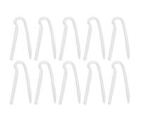 (As show, One size) 10pcs Hearing Aid Tubes Flexible Type R BTE Earmold Hearing Aid Tubing Replacement3.6x2.0mm / 0.14x0.8in