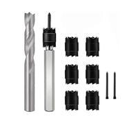 (As show, One size) 10Pcs Spot Weld Cutter Sets Double Sided, 3/8In & 5/16In HSS Rotary Spot Weld Cutter Remover Drill for Power Drill Spot