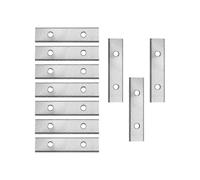 (As show, One size) 10Pcs Tungsten Carbide Scraper 50X12X1.5MM Double Edged Heavy Duty Scraper Replacement Blades for Paint Stickers Removal