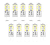 (As show, One size) 10X G4 LED Bulb 2W LED Bulb 12 SMD 2835LEDs Cool White 6000K Light Bulb Lamp 200LM Equivalent to 20W Halogen Lamp AC/DC12V