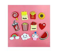 (As show, One size) 12 Fridge Magnets, Glass Decorative Magnets Full of Joyful Science Fiction Atmosphere, Colorful Fridge Magnets for Decorating Refrigerators and Storag