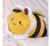 (As show, One size) 12 Inch Bee Plush Toy, Cuddly Bee Pillow Soft Honeybee Hugging Pillows Plush Doll Gift for Kids Birthday Party,Christmas,Valentine