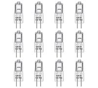 (As show, One size) 12 Pack G4 Halogen Light Bulbs 10W 12V Dimmable 2 Pin Lamp Bulb, Clear Capsule 2 Pin Base for Cooker Lighting