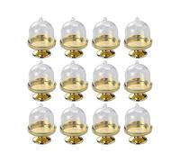 (As show, One size) 12-Piece Mini Cake Stand Chocolate Cake Candy Display Board with Lid for Birthday and Wedding Suppli
