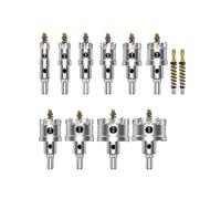 (As show, One size) 12PCS TCTHole Saw Kit for Hard Metal, 5/8inch -2-1/8inch Pilot Drill Bit for Metal, Stainless Steel