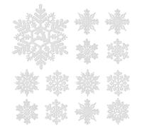 (As show, One size) 12pcs Xmas Decorative Snowflakes Xmas Snowflake Xmas Tree Pendants Home Decor