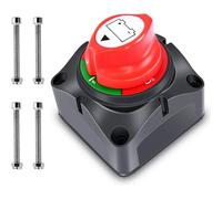 (As show, One size) 12V-24V/300A Battery Isolator Switch Battery Disconnect Switch for Marine Boat RV Vehicles