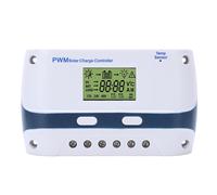 (As show, One size) 12V 24V PWM Solar Charger Controller LCD Display with USB Output 40A Waterproof Solar Panel Regulator