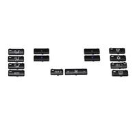 (As show, One size) 14 Button Key Cap Car Air Conditioner a / C Control Panel Switch Button Key Cover compatible with E39 E53 525I