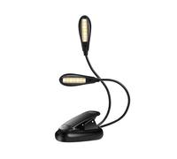 (As show, One size) 14 LED Rechargeable Reading Light, Clip-on Reading Light, Music Stand Lamp, 3 Brightness