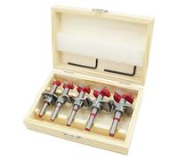 (As show, One size) 15-35mm Positioning Hole Opener Set, Hard Alloy Flat Wing Drill Adjustable Hinge Reamer Hole Tool, Window Hole Cutter