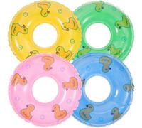(As show, One size) 15pcs Mini Swim Rings Props Mini House Swimming Ring Photo Props Mini House Layout Ornaments