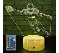 (As show, One size) 16 Color Changing Kids Night Light with Touch and Remote Control, Baby Football Decor Light Birthday Christmas Gifts