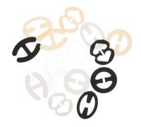 (As show, One size) 16pcs Bra Clips Invisible Bra Strap Clips Non-slip Bra Back Clip Bra Shoulder Strap Clip