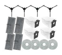 (As show, One size) 16PCS for L10s Pro Ultra Heat/X30 Ultra/X30 Pro/ S10 Pro Ultra Vacuum Replace Arts Side Brush Filter Mop Dust Bag