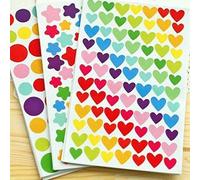 (As show, One size) 18 Sheets Stickers for Fujifilm Instax Mini Photo Stickers for Photo Album Scrapbooking Instax Mini Photo DIY Accessories, Crafts for Kids - Multicolo