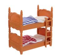 (As show, One size) 1pc Creative Mini Double Beds Durable Mini Bunk Beds Practical Simulation Bed