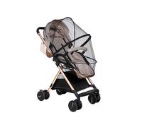 (As show, One size) 1PCS (Black) Universal Stroller Mosquito Net with Zipper,Breathable Anti-Insect Protection for Pram,Crib and Bassinet