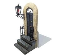 (As show, One size) 1PCS Bookends Perspective Model, Bookends compatible with Shelves, 3D Model of Book Door, Book Ends compatible with Shelves