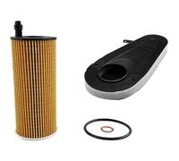 (As show, One size) 1Pcs Car Air Filter compatible with 5/7 Series F01 F02 F07 F10 F11 & 1Pcs compatible with F10 F25 F30 F31 328D X3 Oil Filte