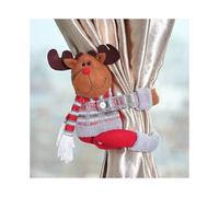 (As show, One size) 1Pcs Christmas Curtain Tiebacks Christmas Curtain Buckle Curtain Buckle (C) Cute Santa Claus Curtain Clips Snowman Christmas Curtain Hanger for Christ