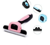 (As show, One size) 1PCS (pink, about 10.5*13.5cm) Professional Brushing Tool and Grooming Comb for All Breeds of Dogs, Cats with Short or Long Hair, Medium and Large