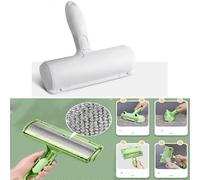 (As show, One size) 1PCS White Pet Cat Dog Hair Remover Brush, Reusable Magic Hair Remover Brush, Pet Hair Roller, Epilator (Clothes/Sofa/Car/Bed/Carpet)