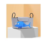 (As show, One size) 1PCS (with lid - Blue Whale, about 32x14x17cm) Multifunctional Baby Bottle Water Cup Mummy Bag Stroller Storage Hanging Bag, Stroller Organizer Bag