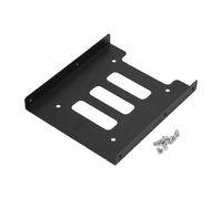 (As show, One size) 2.5" to 3.5"SSD HDD Metal Adapter Mounting Bracket Hard Drive Holder Dock For PC