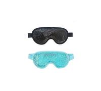 (As show, One size) 2* Gel Ice eye mask Cold Ice Eye Mask Sleep Mask Hot Eye Mask Ice Pack Black light blue