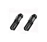 (As show, One size) 2 Pack A300 Ultra Bright 300LM Single Mode Zoom Focusing Pocket Flashlight