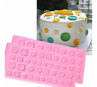 (As show, One size) 2 Pack Silicone Molds Many Button Shapes, Food Grade Non-Stick Silicone Molds, DIY Chocolate Mold, Fondant Sugar, Gum Paste, Fondants, Candy, Chocolat