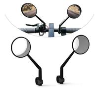 (As show, One size) 2 pcs bicycle mirror rearview mirrors rear view glass for xiaomi mijia m365 electric scooter bicycle cycling accessories