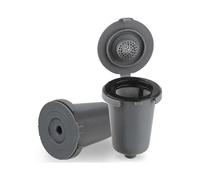 (As show, One size) 2 pcs Grey Reusable Filter Cups Compatible with Cuisinart Single - Serve Coffee Makers