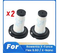 (As show, One size) 2 Pcs ZR009010 Filter for Rowenta X-Force Flex 9.60 / X-Nano Sweeping Robot Accessories Filter Clean