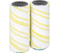(As show, One size) 2 Replacement Rollers 2.055-006.0 For Karcher Fc3 Fc5 Fc7 Ewm2 Cordless (yellow)