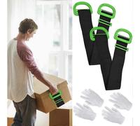 (As show, One size) 2 Set Lifting Strap Heavy Duty Lifting Strap Furniture Transport Strap Loads 600lbs Moving Belt Moving Straps with Handles Adjustable Lifting Straps f