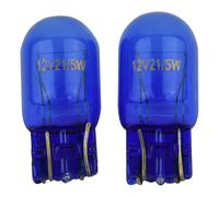 (As show, One size) 2 x W21 5W T20 580 Dual Filament Sidelight 7443 Super White HID Xenon Bulbs 6000k