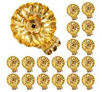 (As show, One size) 20 Pcs Decoracion Para Mesa De Navidad Xmas Candle Holder Clips Christmas Candle Clips Candle Accessory Holiday Candle Stand