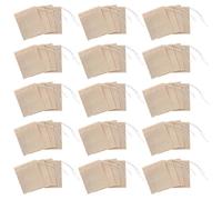 (As show, One size) 200pcs Tea Filter Bags Disposable Tea Infuser Drawstring Teabags Empty Tea Bag