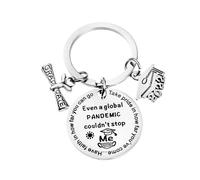 (As show, One size) 2022 Graduation Season Gift Even a global PANDEMIC couldnt stop Doctor Hat Accessories Inspirational Encouragement Keychain