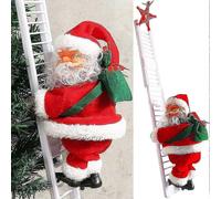 (As show, One size) 2024 Suitable Santa Climb the Ladder, Sing Santa Claus, Automatically Play with Music