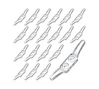 (As show, One size) 20pcs Clear Cord Cleat, Blind Cord Winders,wall rope cleats,Plastic Cord Hooks for Blinds Curtains Sun Shades Ropes
