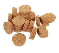 (As show, One size) 20Pcs Wood Corks Plugs Natural Wooden Corks Replacement Reusable Cork Bottle Plug