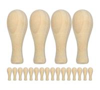 (As show, One size) 20Pcs Wood Replacement Handle Invitation Stamp Handle Wedding Stamp Handle DIY Accessory